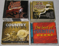 Country Music CD Collections 4 Different 16 CDS