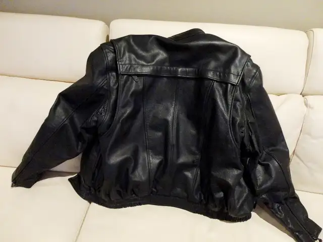 Premium Quality Classic Gear Black Leather Jacket The Old Mill in Men's in Kitchener / Waterloo - Image 8