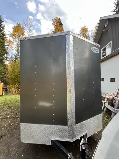 2018 14’ V-nose Continental Cargo trailer $10,000 Built in shelves and table in front 7’ wide X 7’ t...