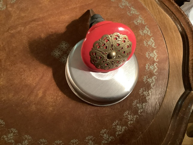Vintage Ornate Ceramic &amp; Stainless Steel Wine  Stopper in Home Décor & Accents in Belleville