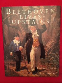 Beethoven Lives Upstairs Hardcover DJ by Barbara Nichol