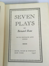 SEVEN PLAYS by BERNARD SHAW