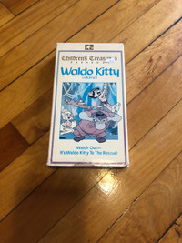 Vintage VHS Tape Waldo Kitty Cartoon 80s 70s 