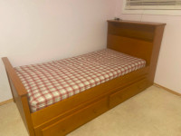 Twin bed frame - with drawers