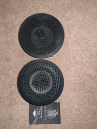 1 pair of 350W, 8" diameter, 3-Way In-wall Speakers