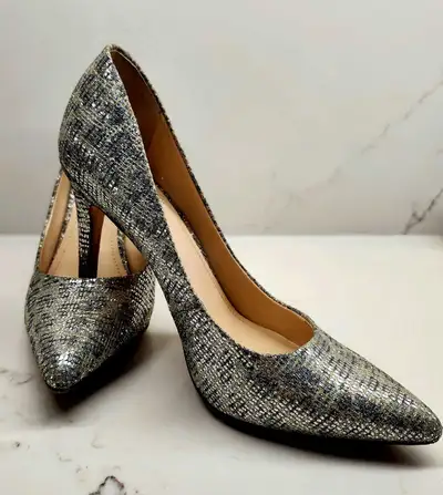 VINCE CAMUTO Women's Kain Snake Skin Multi Shimmer Heels, View more