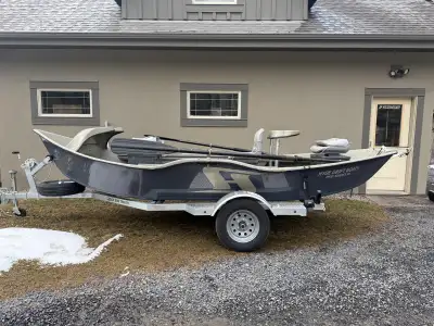 Brand new Hyde XL pro series low profile, Drift Boat. Full walk through design, with XL storage box...