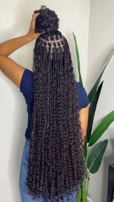 Boho Knotless braids , View more