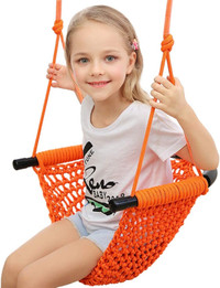 NEW Indoor/Outdoor Rope/Tree Swing Seat (Hi-Na) Orange
