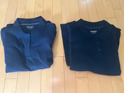 GIRLS OLD NAVY NEW BLUE WHITE SCHOOL PANTS SHIRTS, View more
