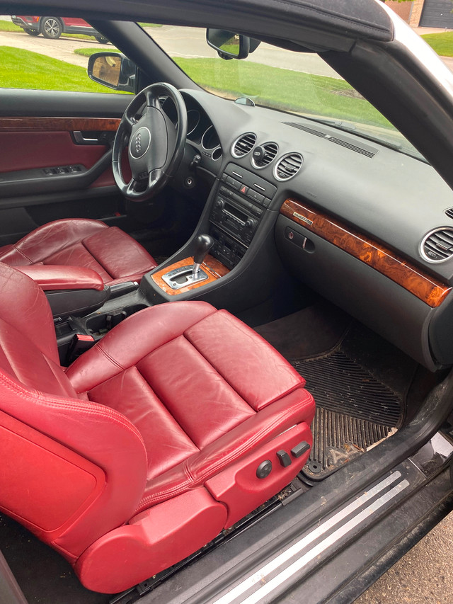 2006 Audi A4 Quattro cabriolet V6 3.0 Red Leather in Cars & Trucks in Woodstock