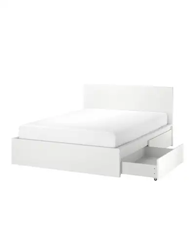 IKEA Malm king bed frame with drawer storage, View more