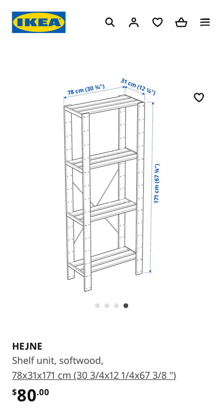 IKEA storage shelf in Bookcases & Shelving Units in Kingston - Image 2