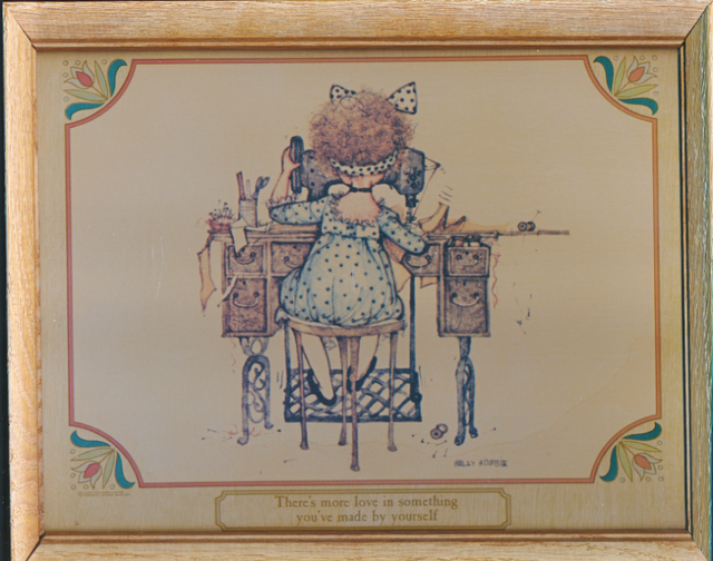 Holly Hobbie Prints X 3 Carlton Cards Wood Frames 9"x11"-1975 in Arts & Collectibles in City of Toronto - Image 5