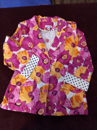 Two New Joan Rivers Collection Floral Blazers, size 12
