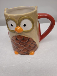 Tag Ceramic Owl Shaped Mug