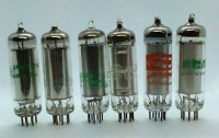 Many collected vintage Radio Tubes available