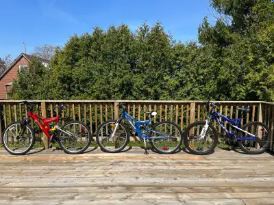 Full suspension bicycles with 26” tires, View more