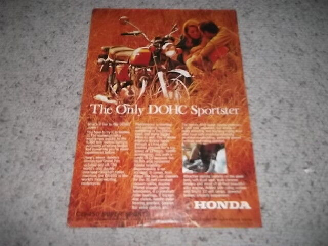 1969 Honda CB450 DOHC  Original Brochure in Other in City of Toronto