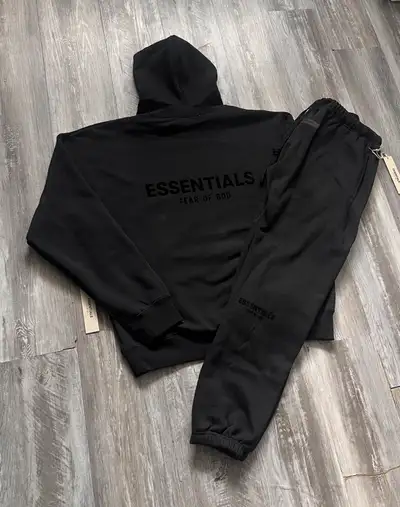 black Essentials tracksuit , View more