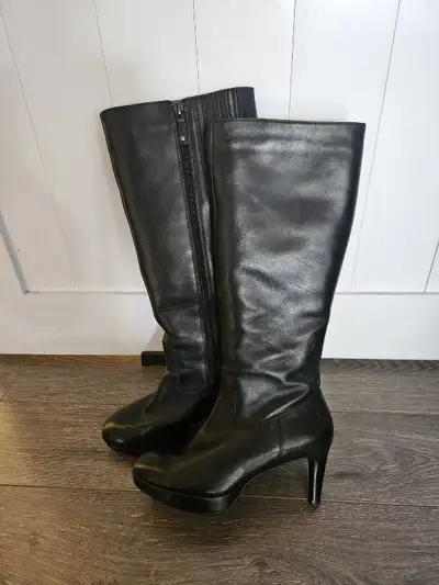 leather heel boots, View more