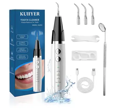Highly efficient: This plaque removal tool uses advanced high frequency vibration technology to remo...