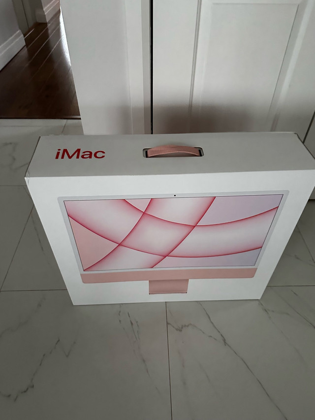 24” Pink/Red iMac 4.5M Retina Display in Desktop Computers in Oakville / Halton Region - Image 4