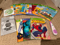 Leap Frog Tag Learn to Read system and set of 15 books