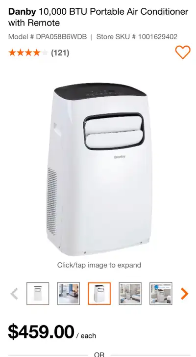 Danby Portable Air Conditioner, View more