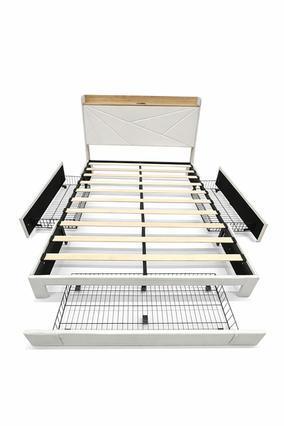 Brand New King Size Smart Storage Bed Frame with USB, Type-C, View more