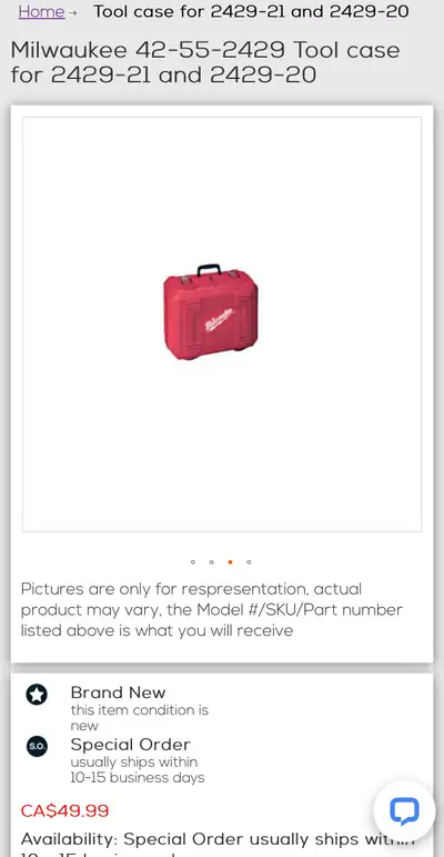 Milwaukee M12 Bandsaw hard carrying case , View more