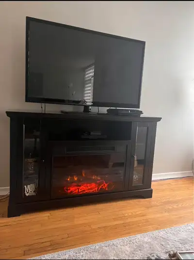 fireplace TV stand, View more