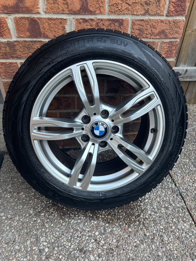 Set of 4 Hakkapeliitta R2 winter tires, used 1 winter, mounted and balanced on BMW X3 - 5x120mm lug...