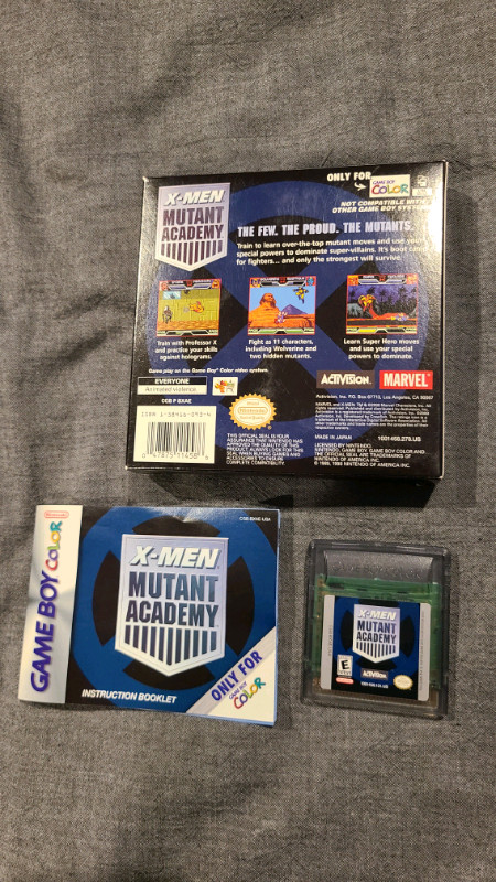 CIB X-men Mutant Academy for Game Boy Color in Older Generation in Edmonton - Image 2