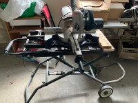8 1/2 inch sliding miter saw with folding stand