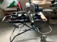 8 1/2 inch sliding miter saw with folding stand