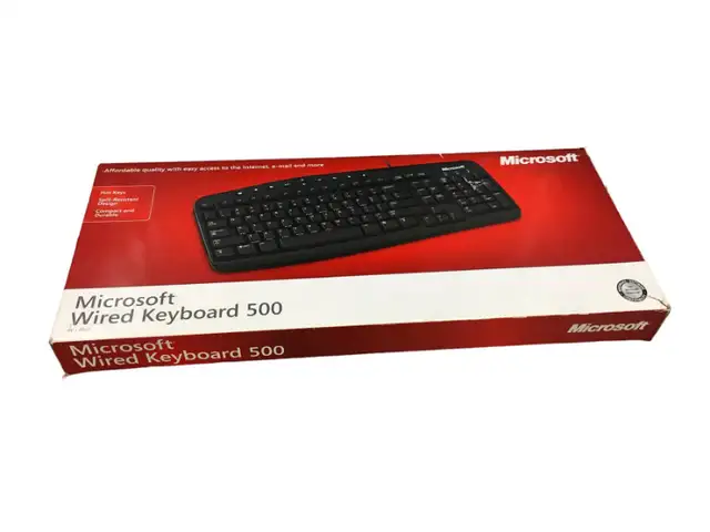 Microsoft wired keyboard 500. I deliver! in Mice, Keyboards & Webcams in St. Albert - Image 2