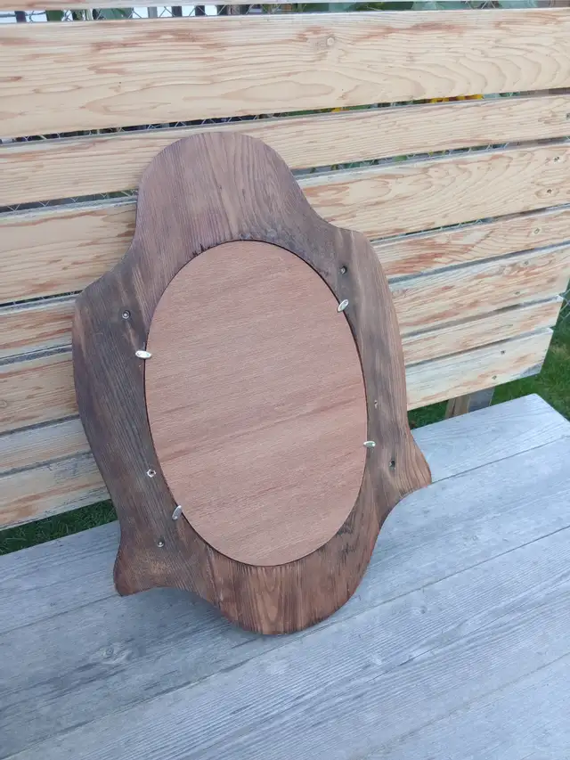 Vintage Wooden Entryway Mirror with Pegs in Home Décor & Accents in Calgary - Image 4