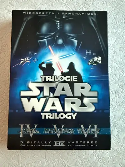 Selling (1) STAR WARS Trilogy DVD movie box-set (3): IV - 'A New Hope', V - 'The Empire Strikes Back...