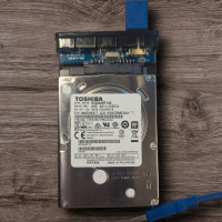 2.5" Toshiba 1TB SATA HDD + USB3 external Case