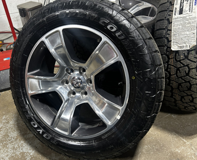 08. All Weather Dodge Ram 1500 Laramie rims toyo AT3 tires in Tires & Rims in Edmonton