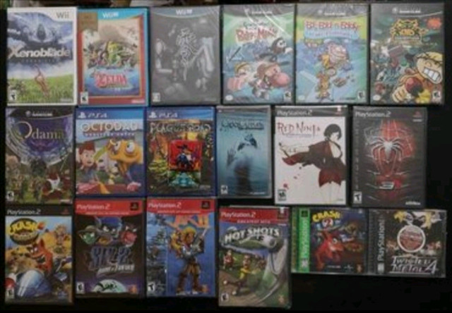 Sealed Games Gamecube Wii Wii U PS1 PS2 PSP PS4 in Older Generation in Markham / York Region