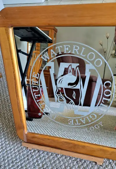Hand Crafted WCI Etched Mirror, View more