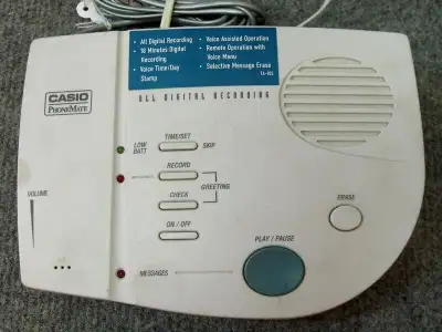 Casio Phonemate TA-105 Digital Answering Machine, View more