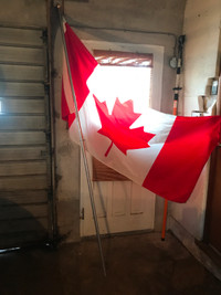 Canadian Flag on 8 foot; pole