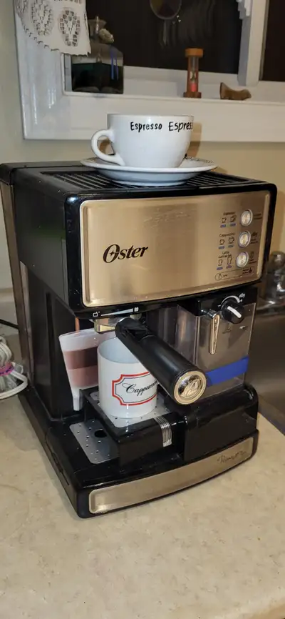 OSTER Prima Espresso, Cappuccino and Latte Machine, View more
