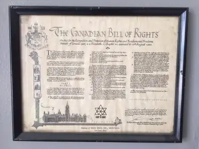 Canadian Bill of Rights 1867 1967 Framed Picture, View more