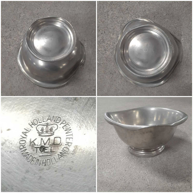 K.M.D. Pewter Bowl Royal Holland KMD Tiel Vintage Dinnerware in Kitchen & Dining Wares in City of Toronto - Image 2
