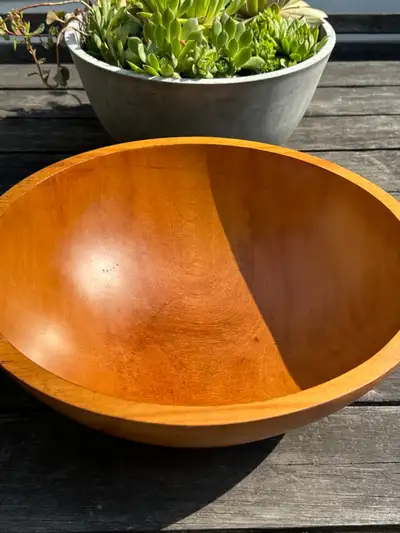 IMMENSE BOL EN BOIS SALADIER BOWL BARIBOCRAFT VINTAGE MIDCENTURY, View more