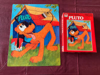 Vintage 100-Piece Whitman Pluto Disney Puzzle, Complete